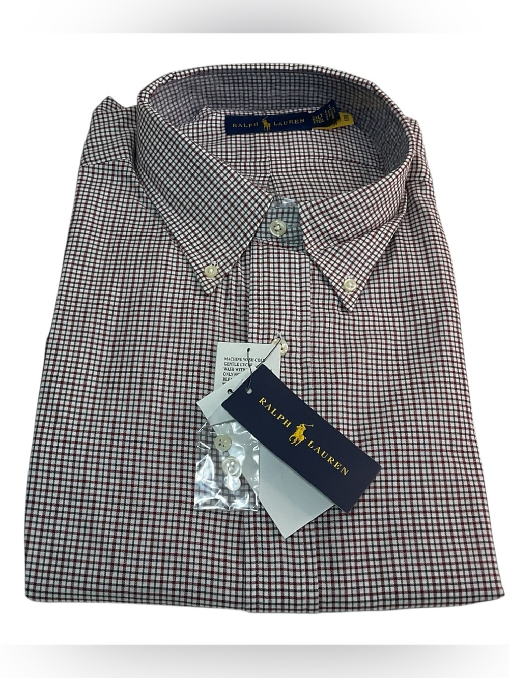 Ralph Lauren Men’s Classic Fit Button Down Shirt 2LT Tall Multi Check NWT $110